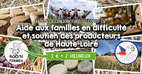 COVID-19 / Des produits de la ferme pour les plus démunis